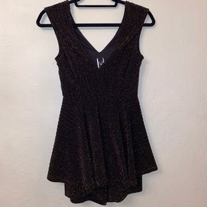 Windsor Black/Gold sparkly romper (Small)